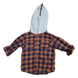 COPY - Carter's Hooded Flannel Shirt, Boys, 4T